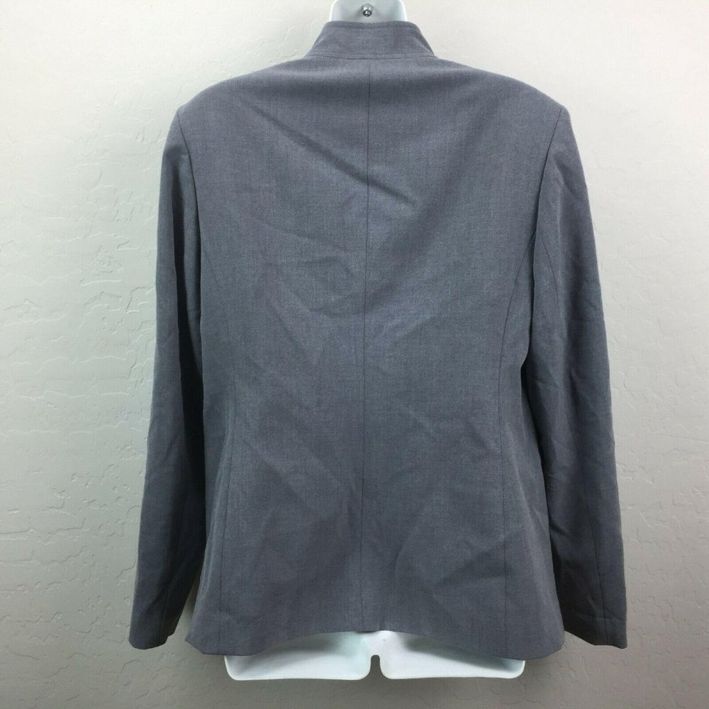 Amanda Smith Women's 8 Gray Zip Up Suit Jacket - Picture 4 of 7